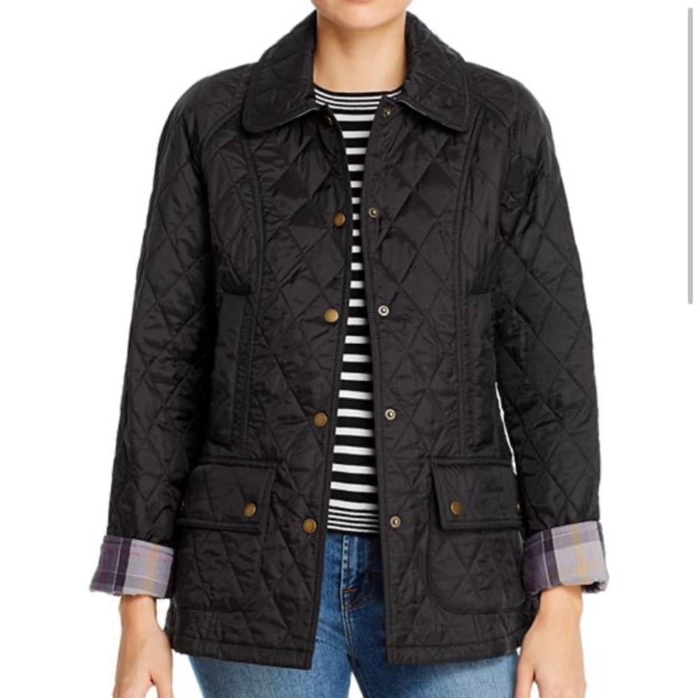 New Navy Barbour Summer Beadnell Quilted Jacket